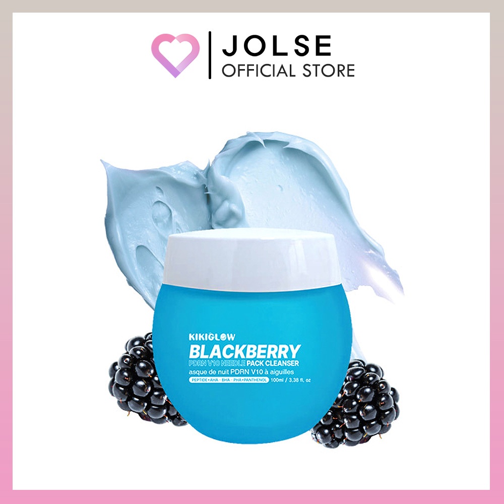 Sữa rửa mặt KIMIGLOW BLACKBERRY PDRN V10 Needle Shot Pack 100ml