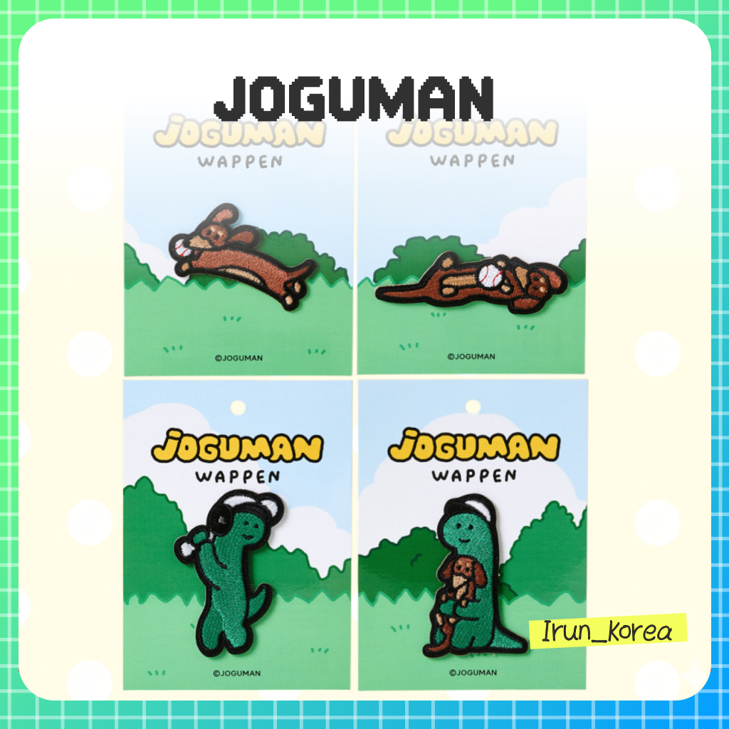 [JOGUMAN] Miếng dán thêu bóng chày Joguman Studio – 4 loại