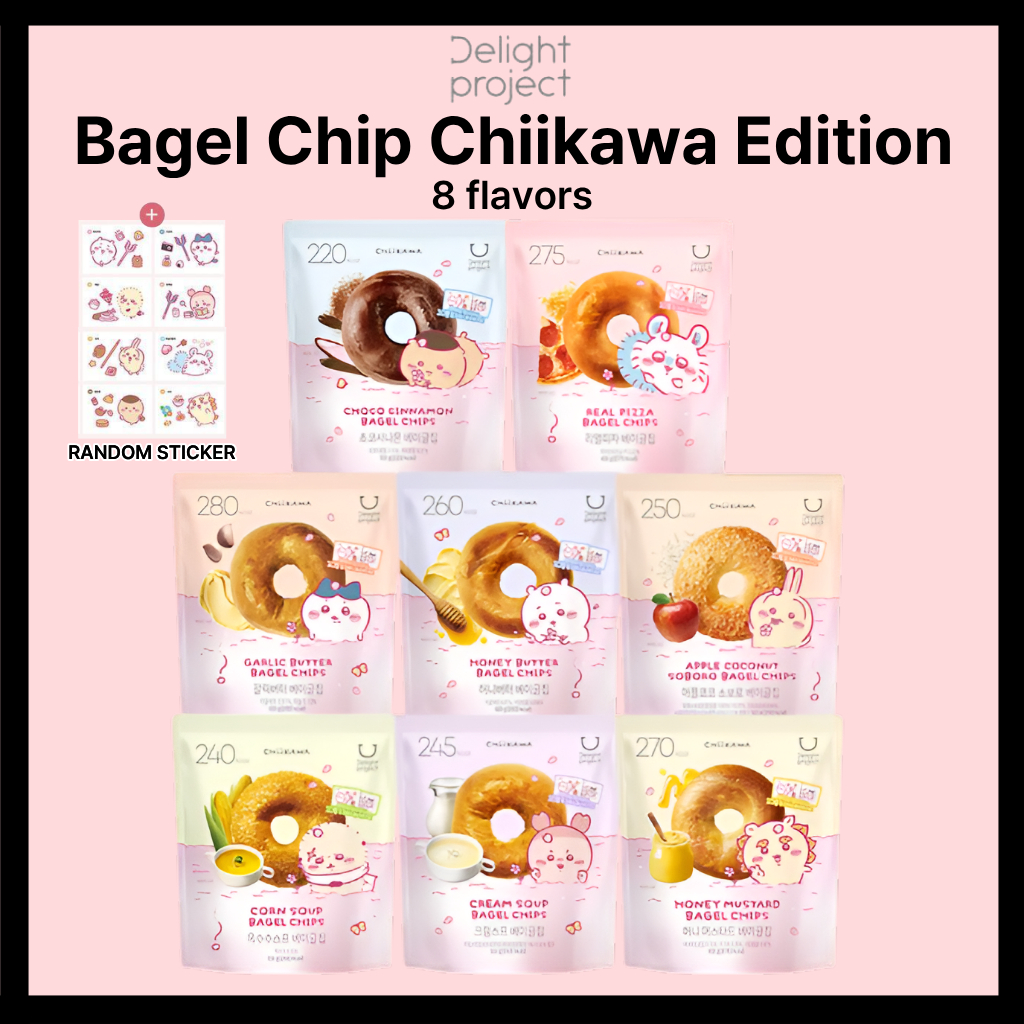 [DELIGHT DỰ ÁN X CHIIKAWA] Bagle Chip Delight Project Chiikawa EDITION (+ Nhãn dán ngẫu nhiên) - 8 l