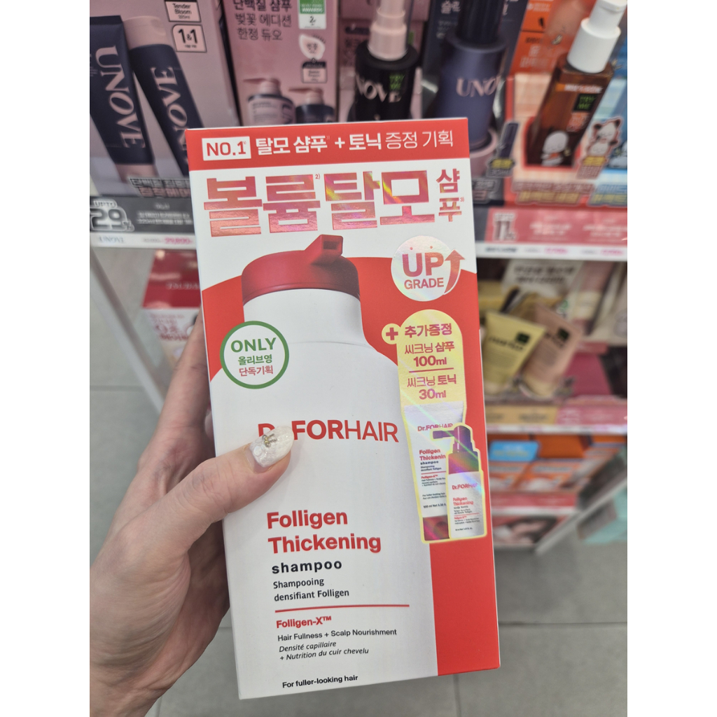 [Dr.FORHAIR] Bộ dầu gội & thuốc bổ dày Folligen