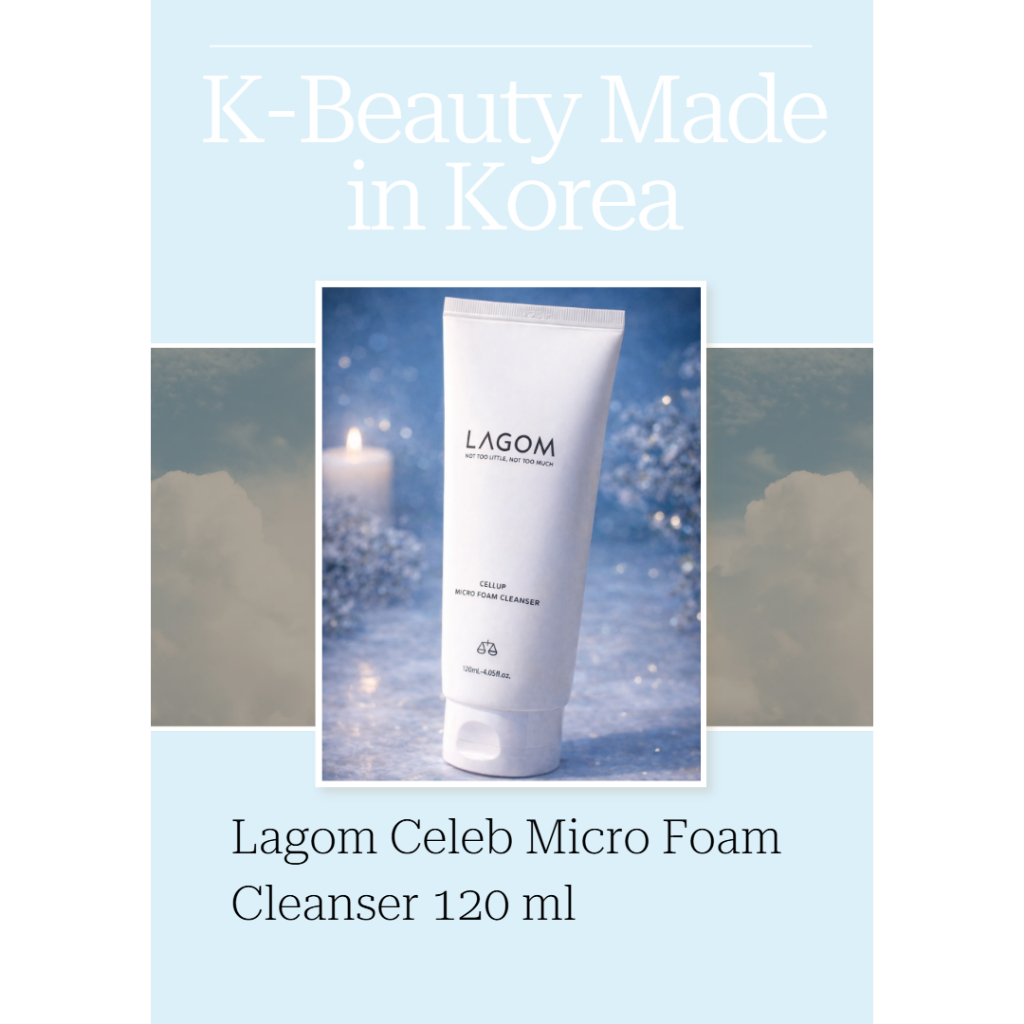 Sữa rửa mặt siêu xốp Lagom Celeb 120 ml