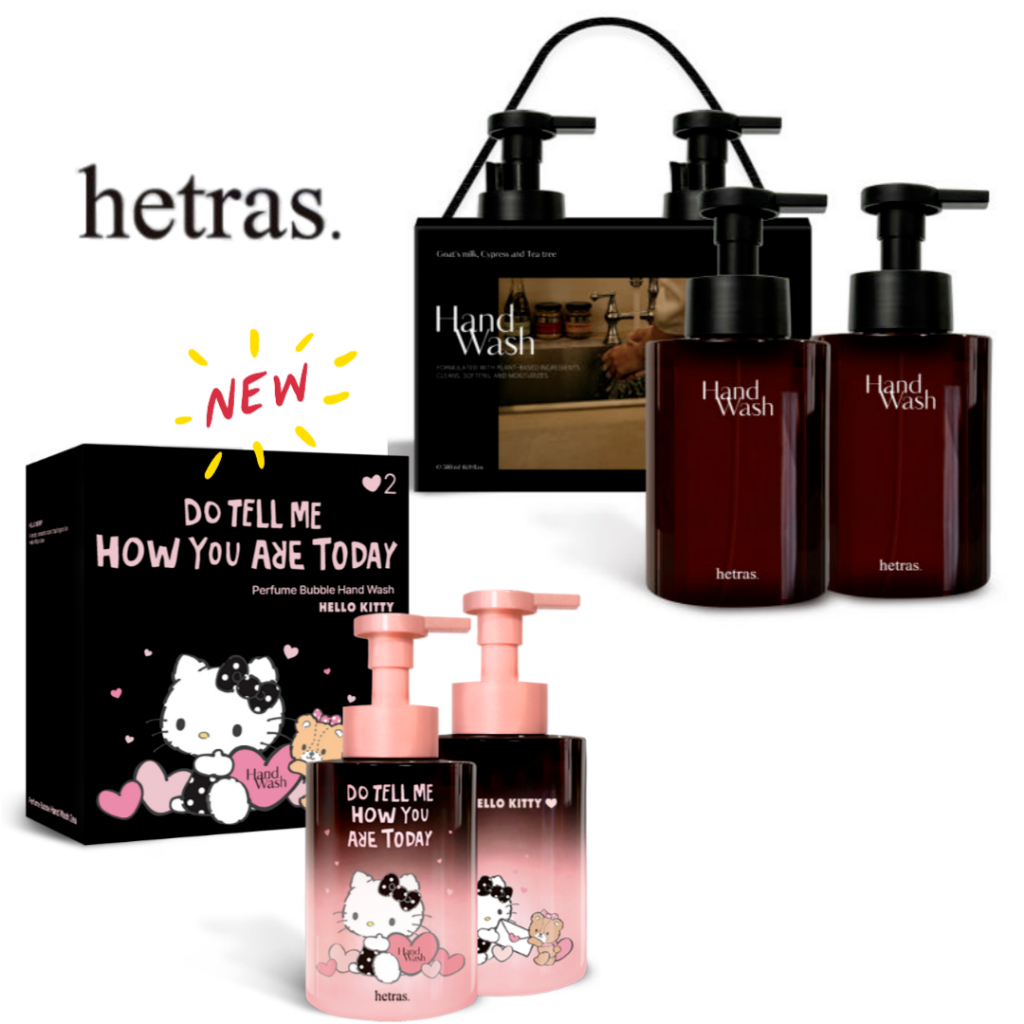 Nước hoa Hetras Bubble Hand Wash 515mlX2ea Hello Kitty Edition Hello Berry