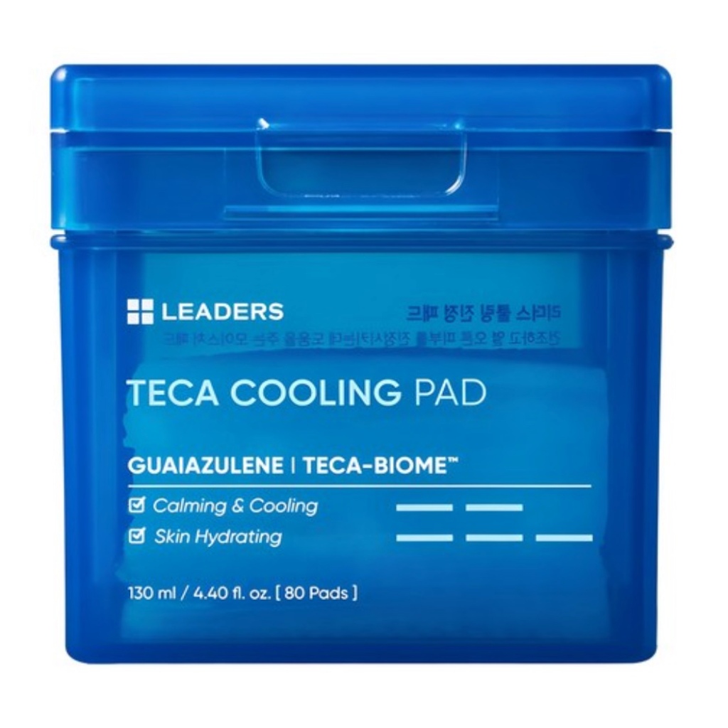 Pad Dưỡng Da Leaders TECA Cooling Pad, 130ml - 80 miếng
