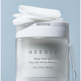 Needly Daily Toner Pad 80 Miếng 280g Miếng Lót Mực Tẩy Tế Bào Chết Hàn Quốc Chăm Sóc Lỗ Chân Lông Lo