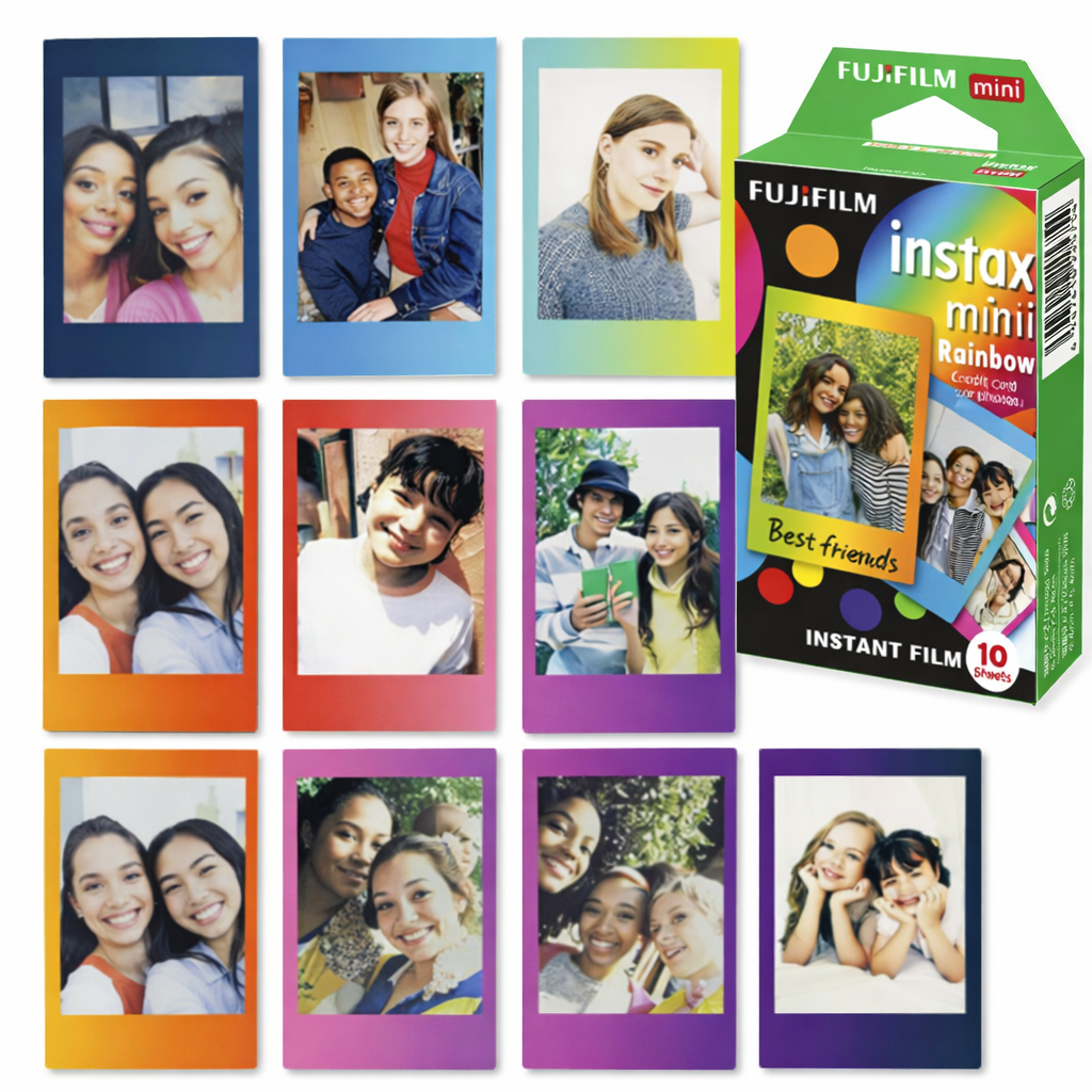 [Fujifilm] Instax Mini Film Rainbow Edition 10 Tờ Cho Mini 12 11 9 40 EVO LiPlay Link Máy In