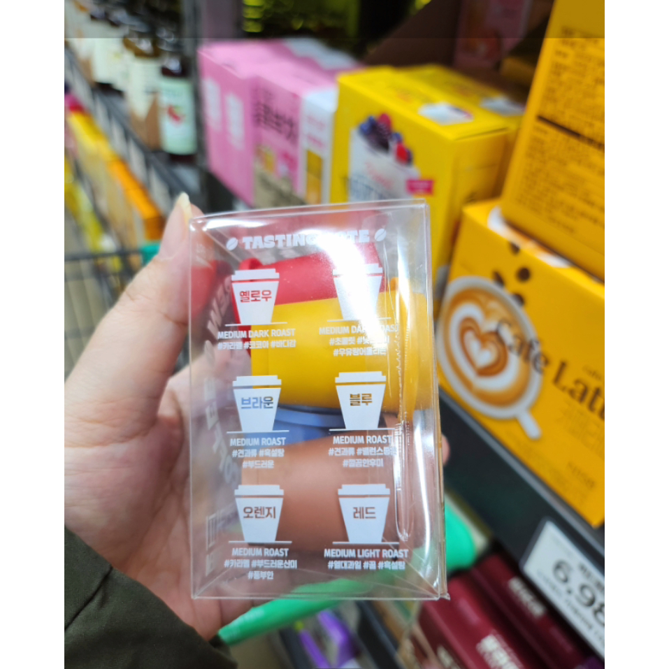 [E-mart No Brand] Cold Brew Mini Cup Coffee (Loại bột) - Instant Americano & Latte (Gói đa dạng 5 hư