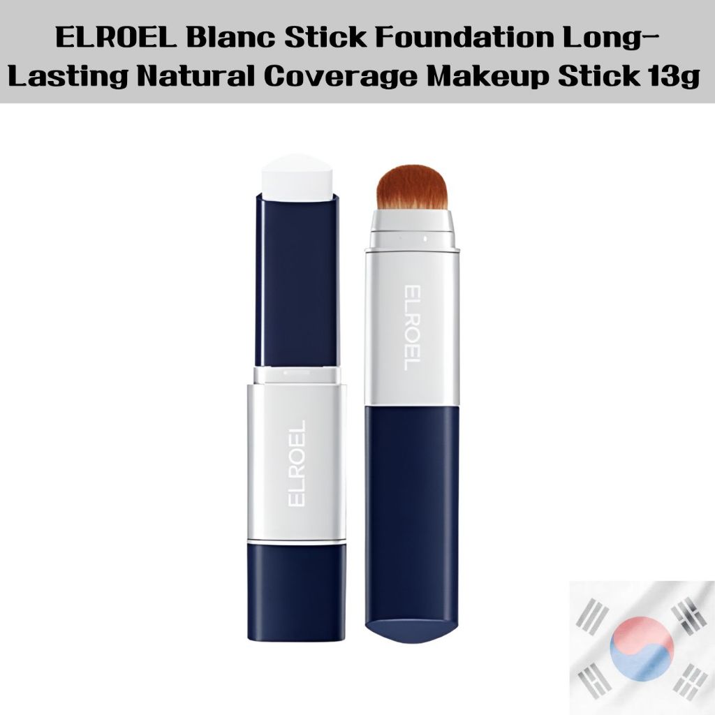 Kem nền ELROEL Blanc Stick – Que trang điểm phủ sóng tự nhiên lâu trôi 13g Navy