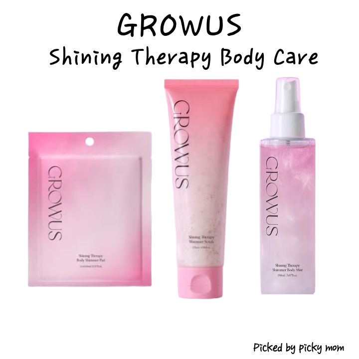DAISO GROWUS Shining Therapy Chăm sóc cơ thể | Body Shimmer Pad / Shimmer Body Scrub / Shimmer Body 