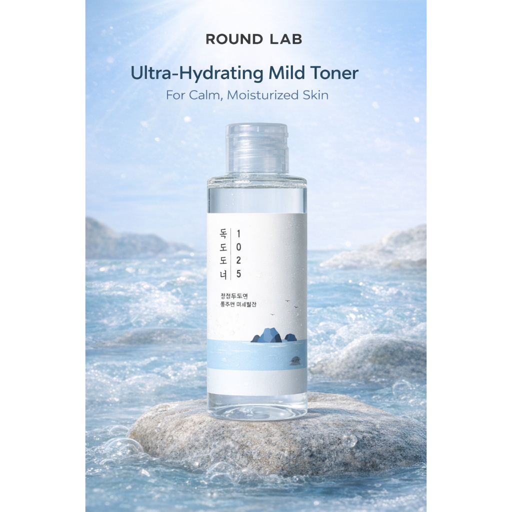 [Round Lab] 1025 Dokdo Toner 200ml Hydrating Toner dành cho da nhạy cảm