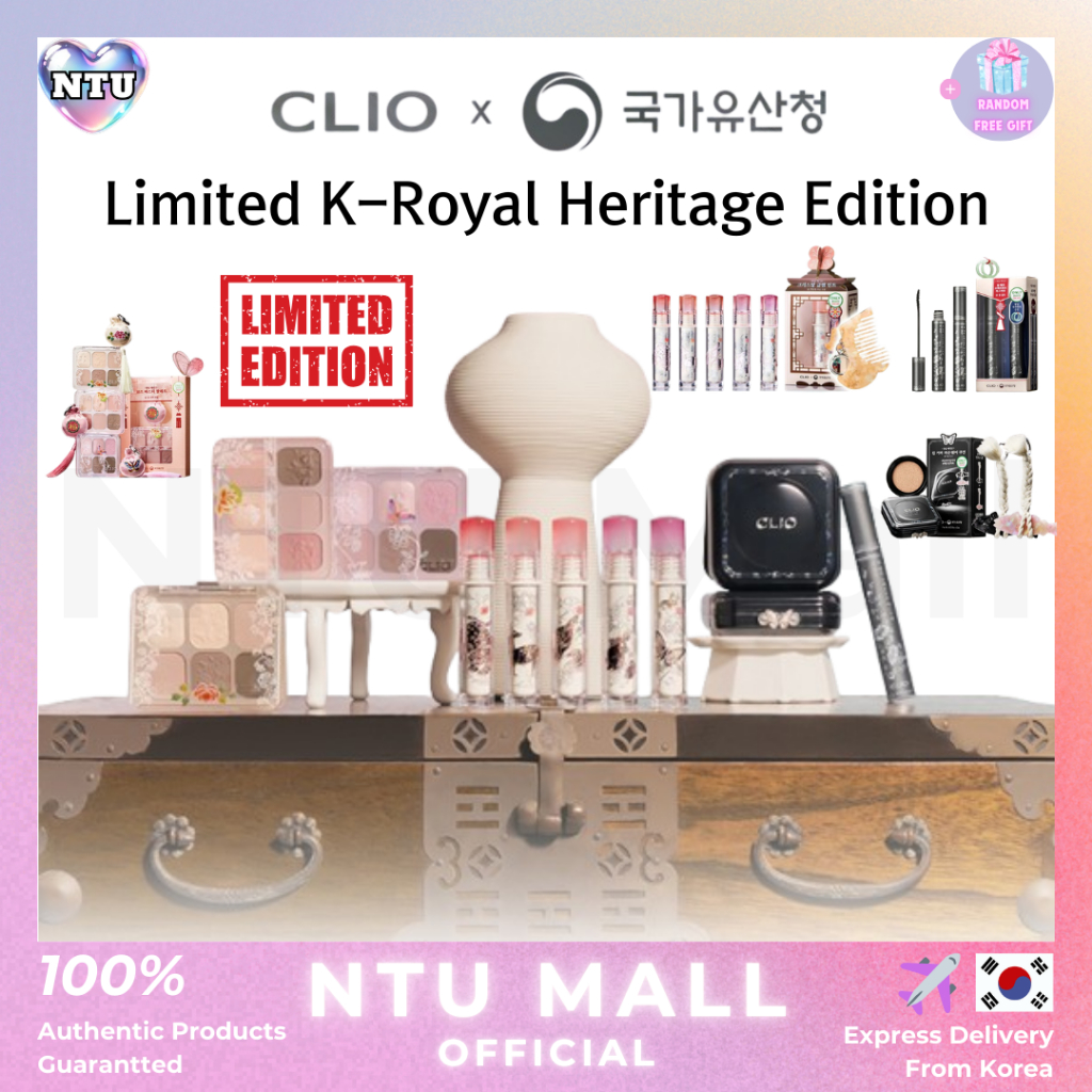 CLIO [CLIP & K-Royal Heritage] Crystal Glam Tint MỚI, Đệm trang phục Kill Cover, MUSE MASTER PALETTE