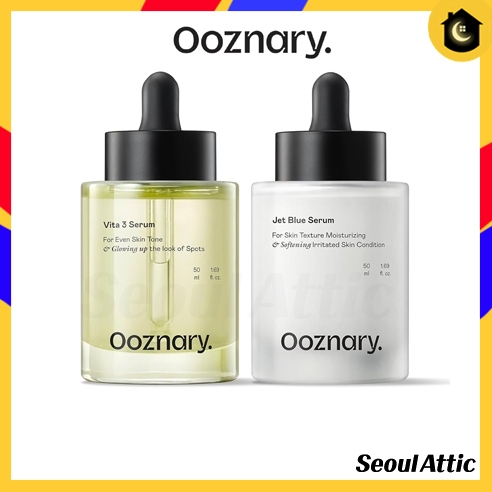 Ooznary Vita 3 White Gun Serum 50ml Jet Blue Serum 50ml Hydrating Brightening Soothing Care