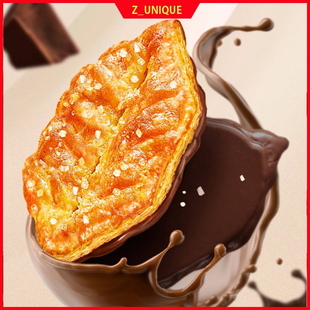 Lotte Premium Ghana Chocolate Leaf Pie 132g Sôcôla Hàn Quốc Puff Bánh ngọt Bánh quy giòn Ngọt ngào Đ