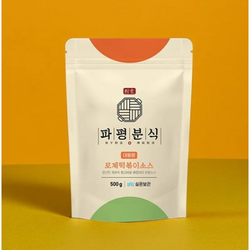 [Papyeong Bun-sik] Bột Sốt Tteokbokki Hoa Hồng Kem 500g | Sốt cay và ngọt K-Food đích thực | Kích th