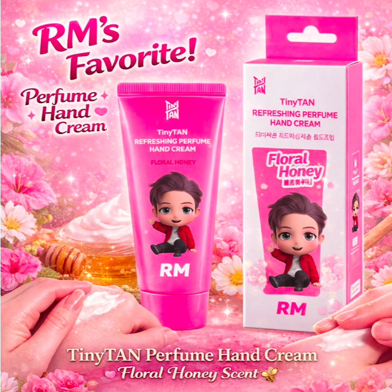 Kem dưỡng tay phiên bản giới hạn K-Pop | Kem dưỡng tay nước hoa làm mới Monami × TinyTAN (RM Ver.) 5
