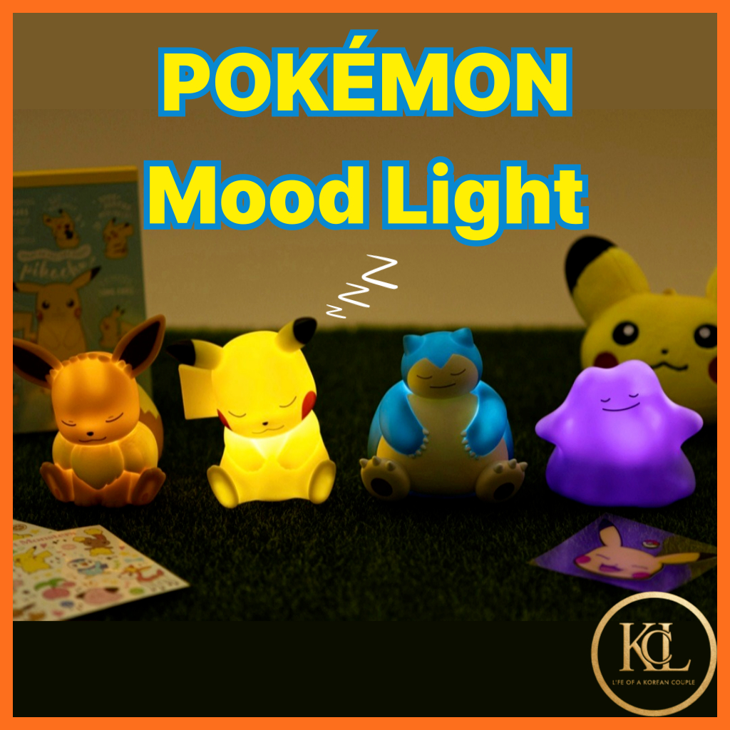 [POKEMON] Đèn tâm trạng Đèn ngủ ngủ Pikachu Eevee Snorlax Ditto Hình