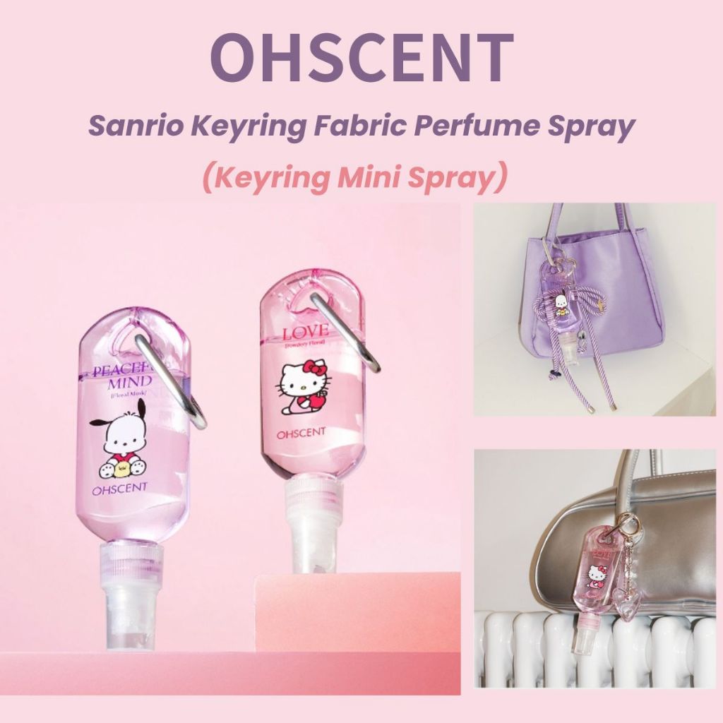 Xịt móc khóa nước hoa OHScent Sanrio Fabric