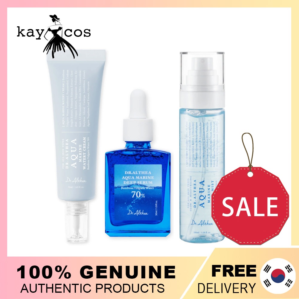 [Dr.Althea] Bộ 3 món Hydrate Boost | Kem dưỡng nước Aqua Marine 50ml & pdrn mist 100ml & Aqua Marine