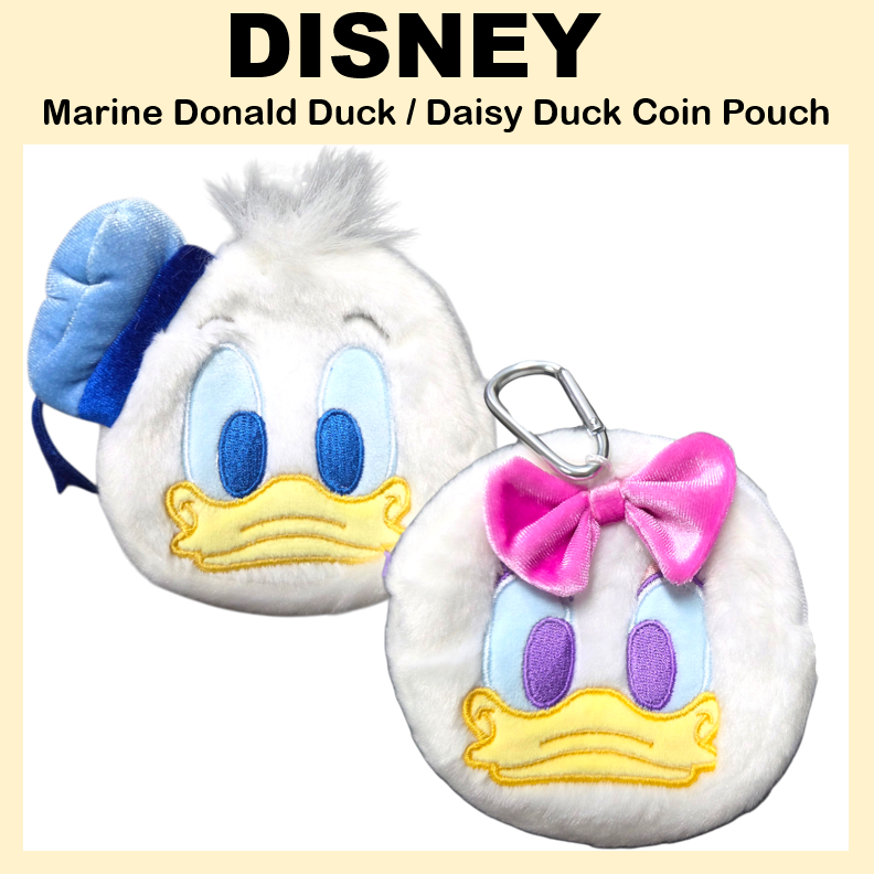 [DISNEY] Butter Shop Marine Donald Duck / Marine Daisy Duck Coin Pouch Buttershop