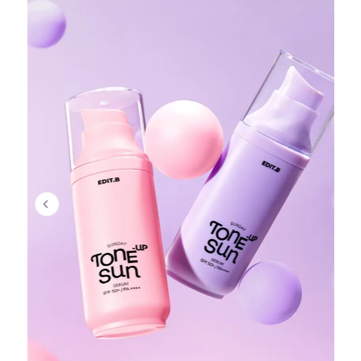 EDIT.B Sunday Tone Up Sun Serum SPF UV Protection All in One K-Beauty Kem chống nắng
