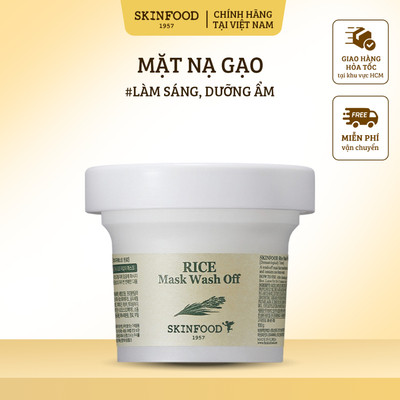 Mặt Nạ Tẩy Da Chết Skinfood Wash Off Làm Sạch Lỗ Chân Lông, Làm Sáng, Làm Mịn Da 120g