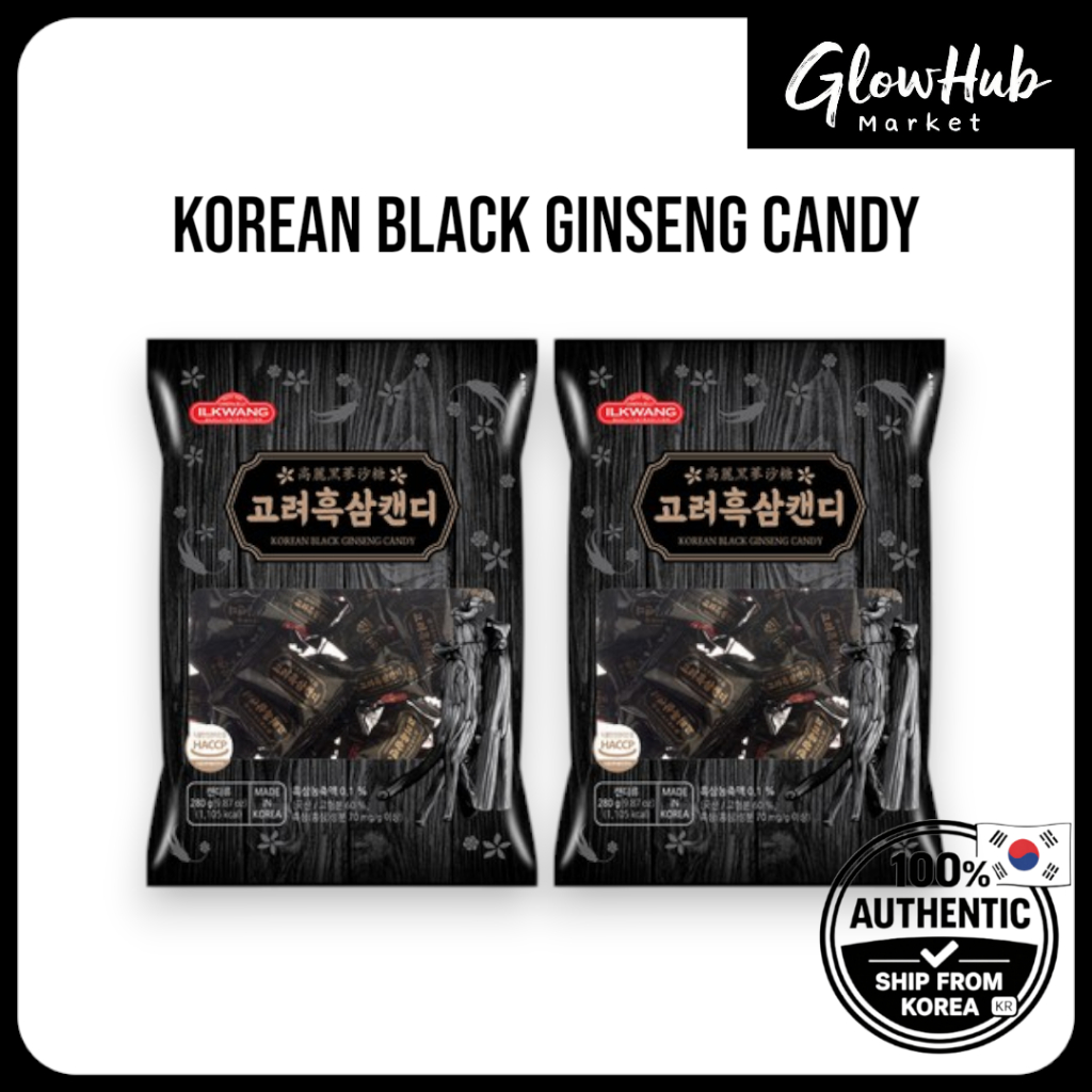 Kẹo nhân sâm đen Ilkwang Goryeo 280g | Kẹo nhân sâm đen Hàn Quốc Ilkwang