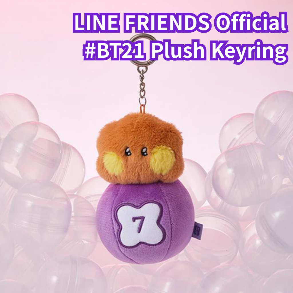 BT21 SHOOKY Minini May Mắn Gacha Sang Trọng Móc Khóa Túi Charm Mềm Búp Bê Móc Khóa