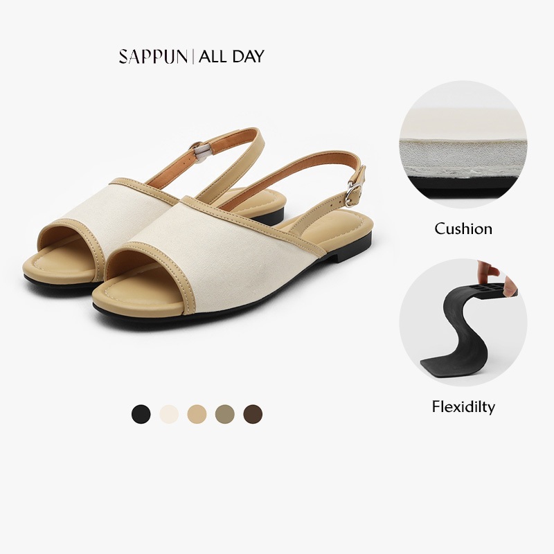 [SAPPUN] Benita Dép cao gót Slingback  (1phân/1cm)