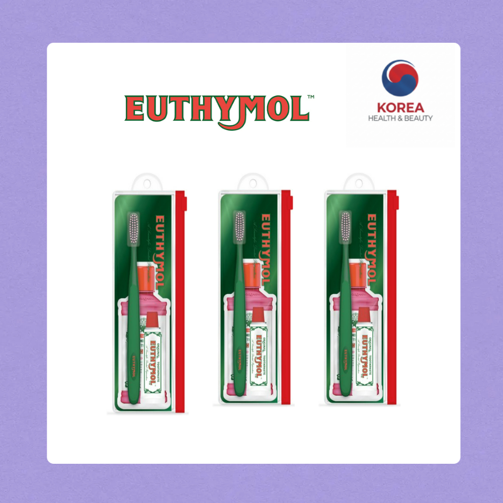 EUTHYMOL Bàn chải đánh răng và kem đánh răng di động, bộ dụng cụ du lịch (Bàn chải đánh răng + Kem đ