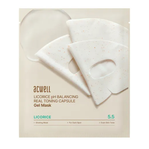 Acwell Licorice pH Balancing Real Toning Capsule Mask Sheet 4ea