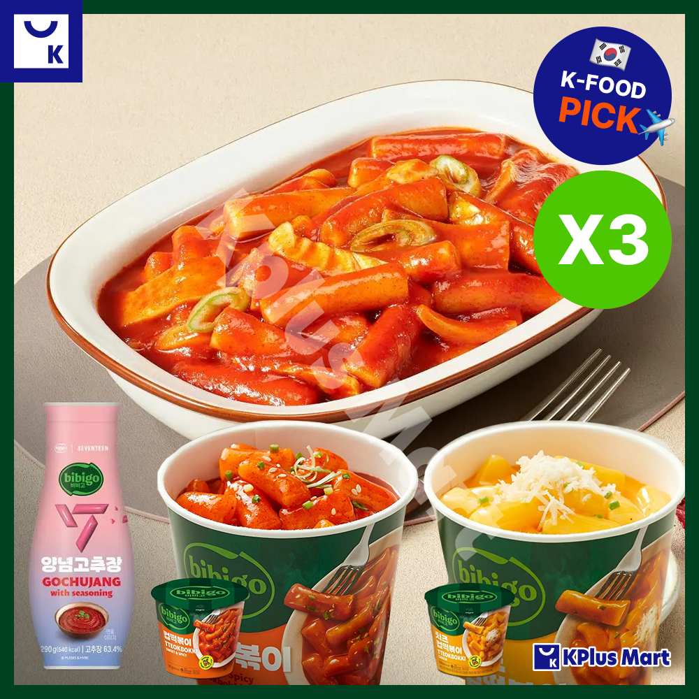 BIBIGO Cup Tteokbokki Original, Cup Tteokbokki Phô mai, Sốt Gochujang | K-Food / K-Snack