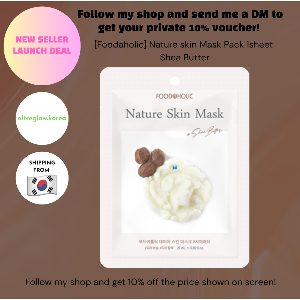[Foodaholic] Gói mặt nạ da thiên nhiên 1 tờ Shea Better
