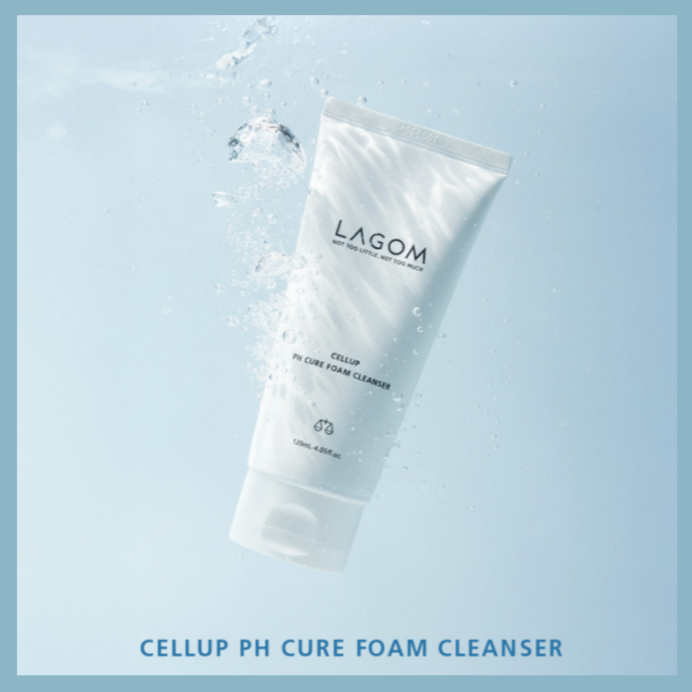 [LAGOM] Sữa rửa mặt tạo bọt Cellup pH Cure 120ml / Sữa rửa mặt cân bằng độ pH thấp / Sữa rửa mặt hàn