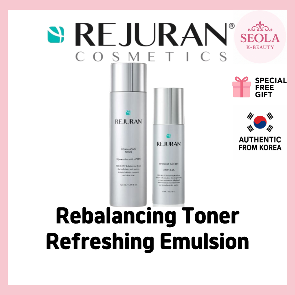 [REJURAN] Rebalancing Toner 120ml / Refreshing Emulsion 45ml (Nước hoa hồng 120ml / Sữa dưỡng 45ml)