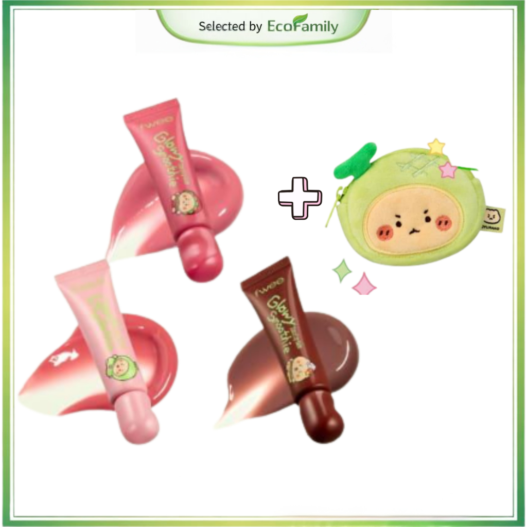 [fwee] Son dưỡng môi màu Glow Smoothie + Ví đựng tiền xu dưa (3 màu) phiên bản xoài
