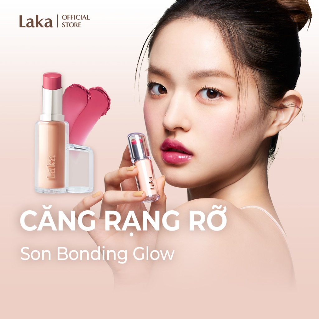 [Laka Official] Son Thỏi Tint Căng Bóng, Mềm Môi Lên Màu Chuẩn, Không Bết Dính Laka Bonding Glow 3.7
