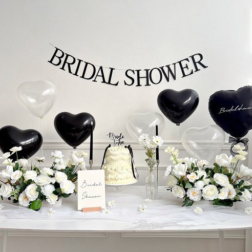 BỘ SHOWER BRIDAL (đen đơn giản)