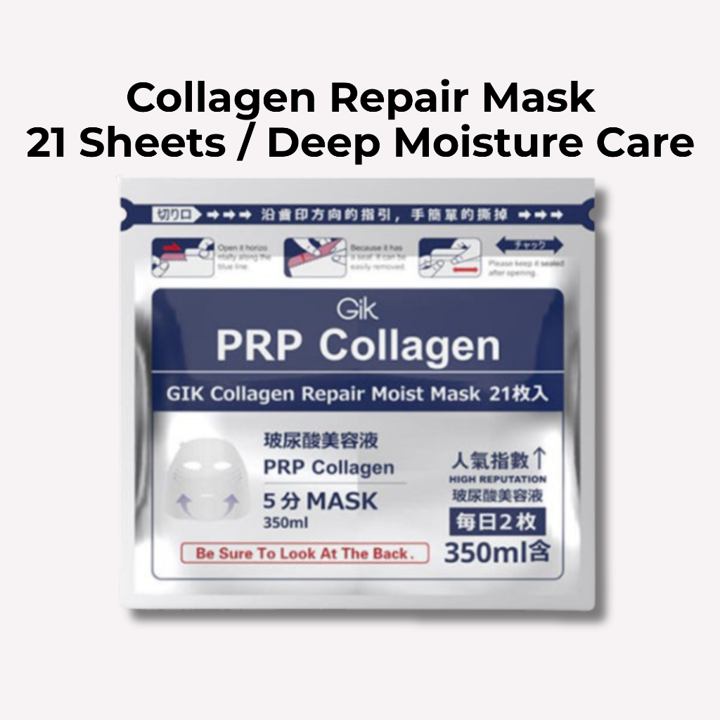 [GIK] PRP Collagen Repair Mặt nạ dưỡng ẩm dịu dàng 21 chiếc / 380ml Mặt nạ dưỡng ẩm tinh chất K-Beau
