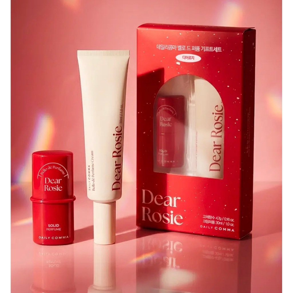 Bộ Quà Tặng Nước Hoa Solid Perfume 4.7g + Kem Nước Hoa 30ml Dear Rosie / Musk Dawn / Xanh Nguyên Chấ