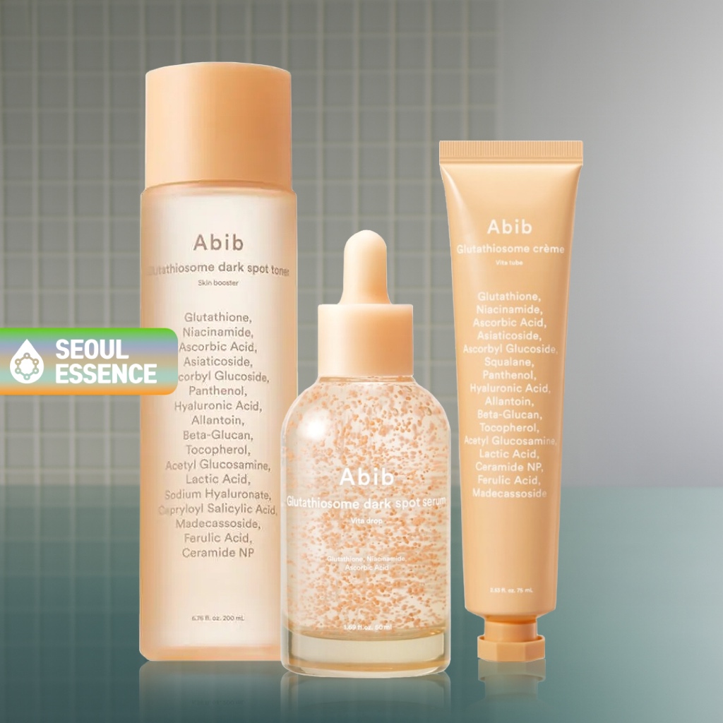Abib Glutathiosome Dark Spot Toner Skin Booster 200ml / Serum Vita Drop 50ml / Cream Vita Tube 75ml 