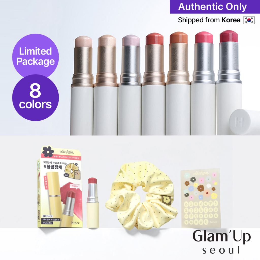 [Hince] True Dimension Radiance Balm 10g (8 Màu) Highlight & Má Hồng Glow Hàn Quốc