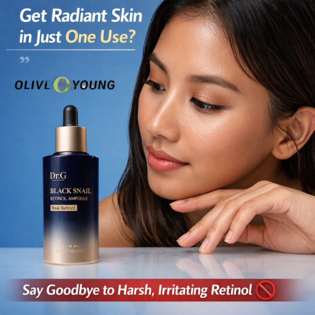 Dr.G Black Snail Retinol Ampoule 50ml tinh chất chăm sóc da