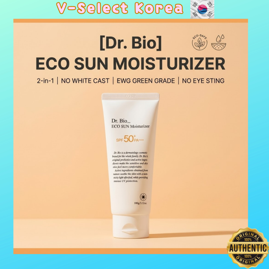 [Tiến sĩ Bio] Kem dưỡng ẩm Eco Sun 100g | Kem chống nắng & dưỡng ẩm 2 trong 1 | No White Cast No Eye