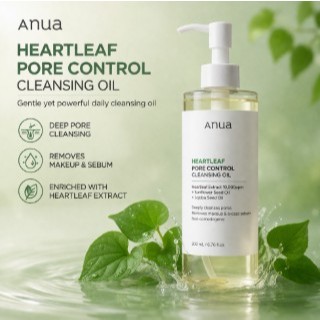 Anua Heartleaf Pore Control Cleanser 200ml Sữa rửa mặt chăm sóc da Hàn Quốc Sữa rửa mặt lỗ chân lông