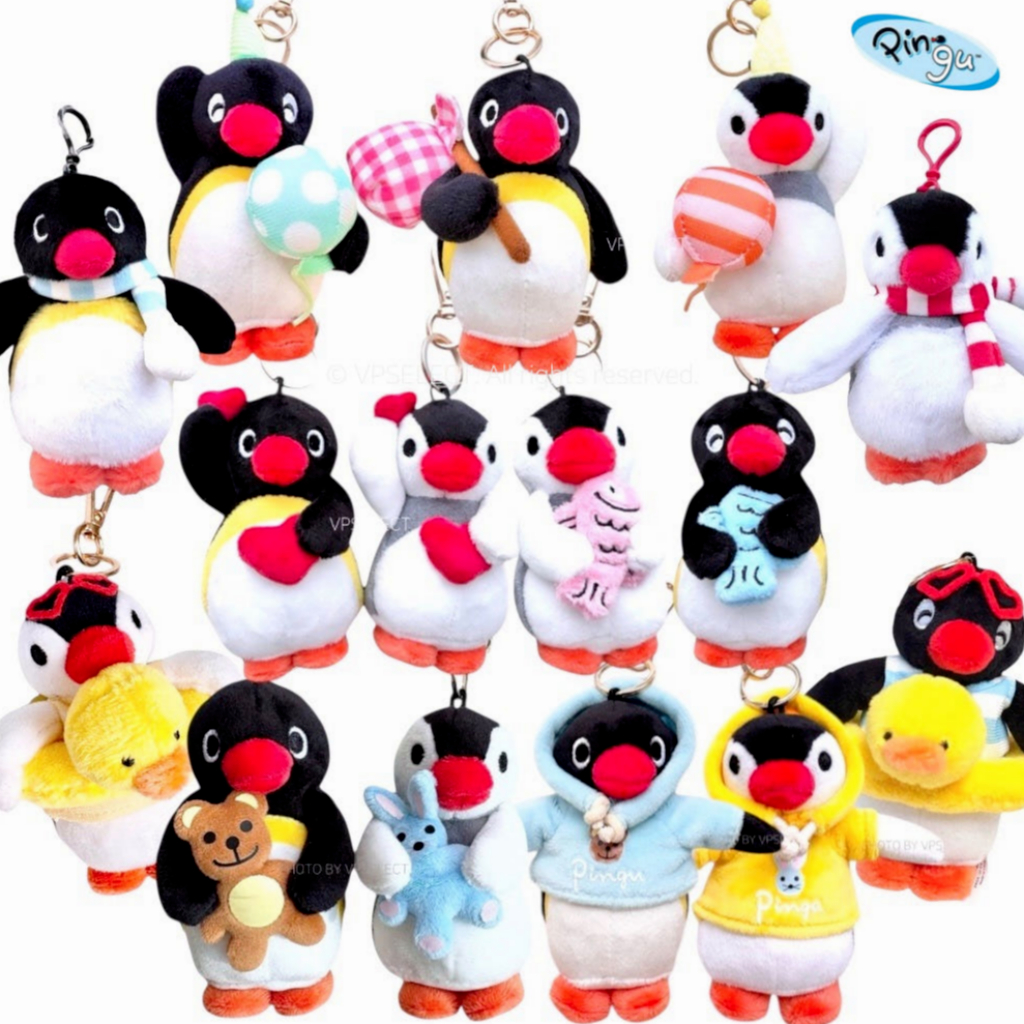 [pingu] Móc Khóa Gấu Bông | Chim Cánh Cụt Dễ Thương | Phụ Kiện Túi