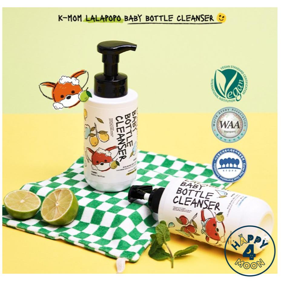 [K MOM] Sữa rửa mặt bình sữa cho bé LALAPOPO VEGAN Gói nạp lại bình sữa dạng lỏng [NO. 937] Sữa rửa 