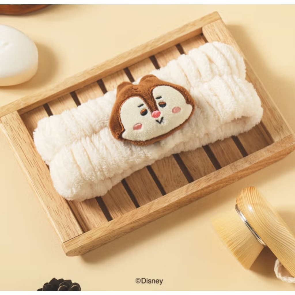 DISNEY Chip and Dale Hair Band Wash Face Remove Makeup KOREA DAISO