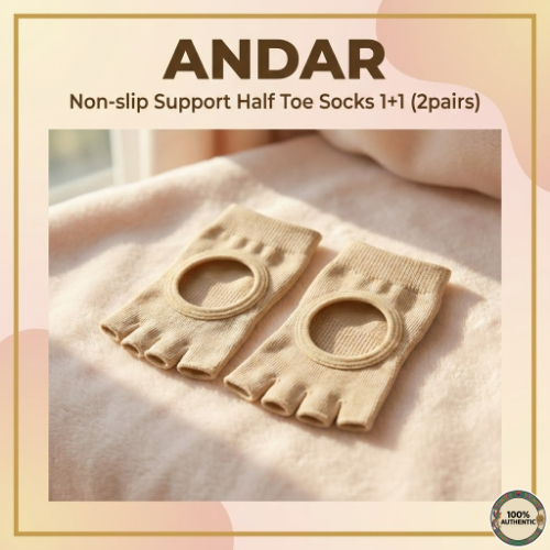 Tất nửa ngón hỗ trợ chống trượt ANDAR 1 + 1 (2 đôi)