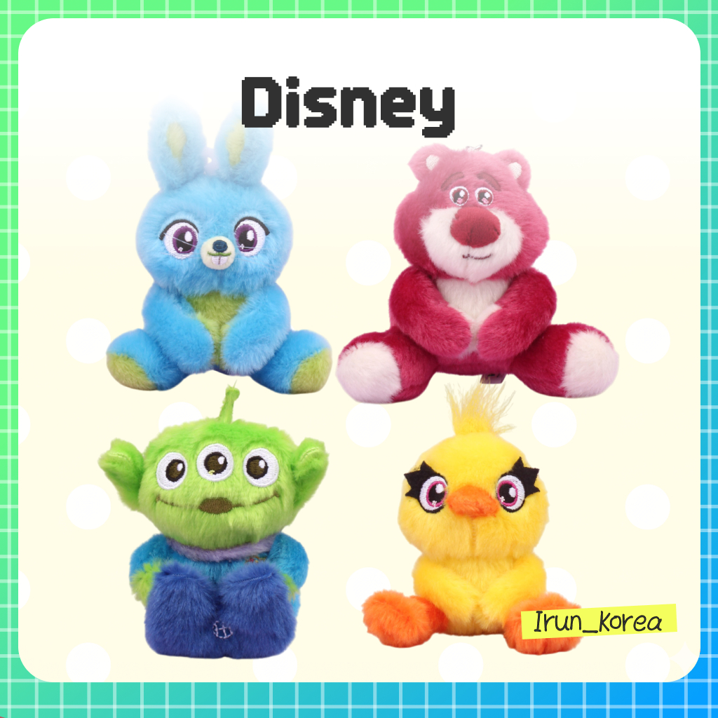 [DISNEY] Pixar Toy Story Cutie Sit Plush Keyring (Bunny / Ducky / Lotso / Alien)