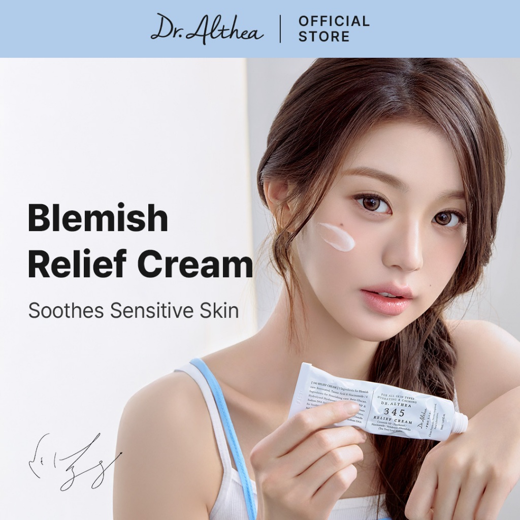 Dr.Althea 345 Relief Cream 50ml/15ml | Facial Moisturizer, Soothing, Hydrating