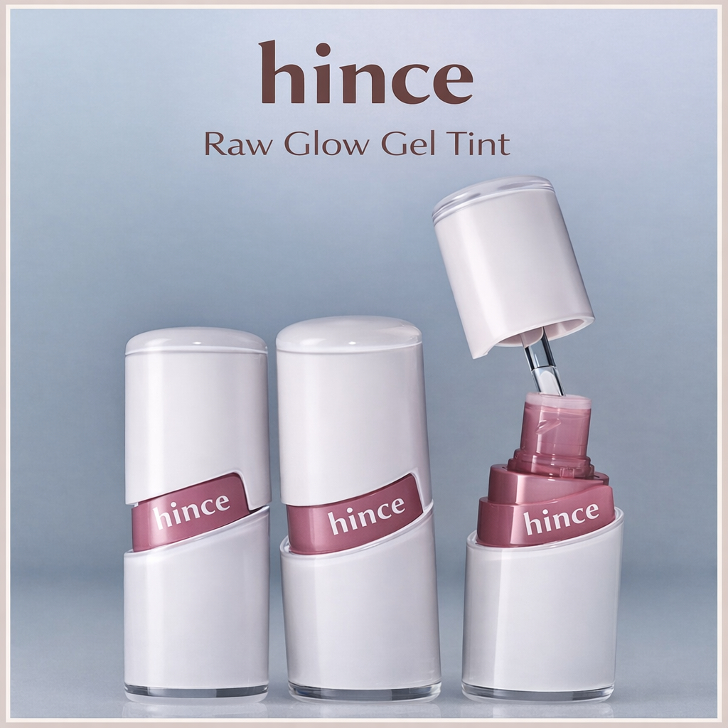 [hince] Raw Glow Gel Tint Lip Tint Dưỡng ẩm Kết thúc bóng